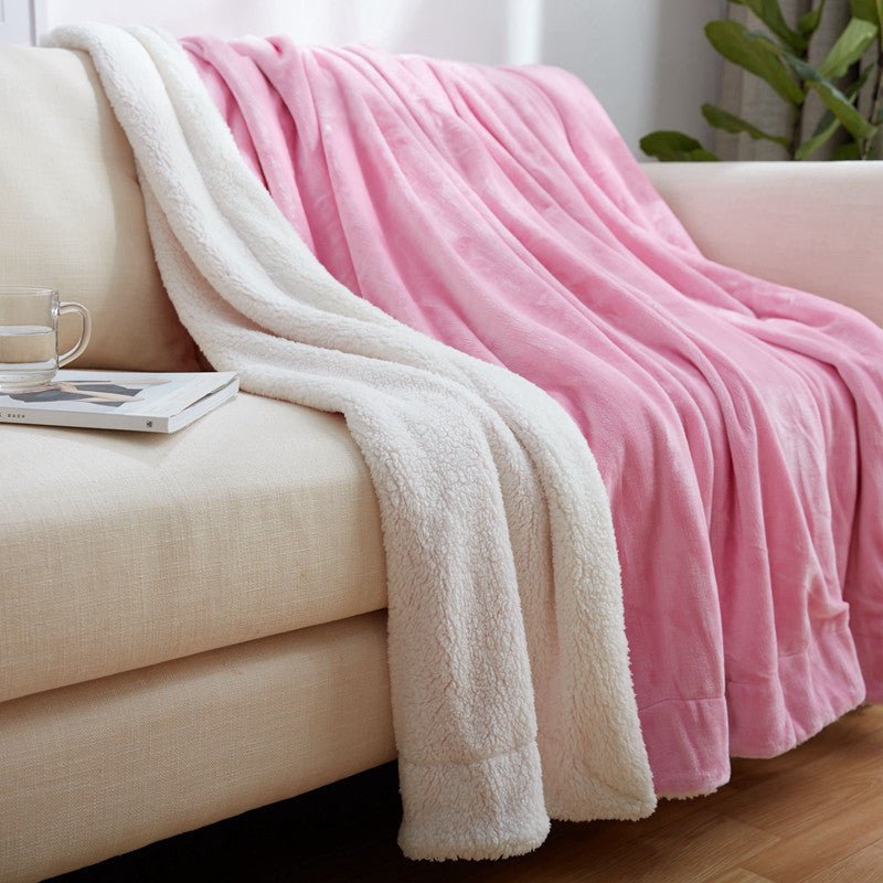 Couverture coconing douce en velour - Heat Peach