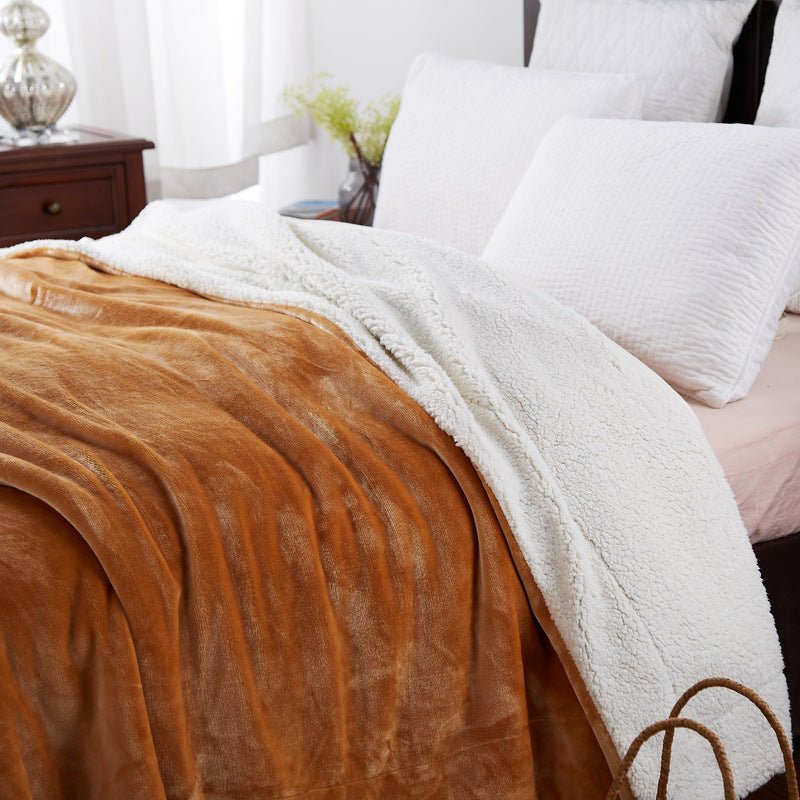 Couverture coconing douce en velour - Heat Peach