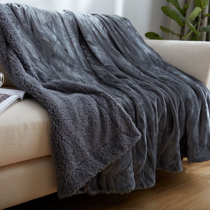 Couverture coconing douce en velour - Heat Peach