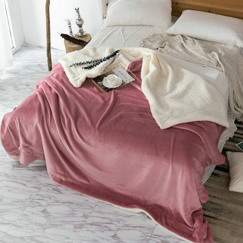 Couverture coconing douce en velour - Heat Peach