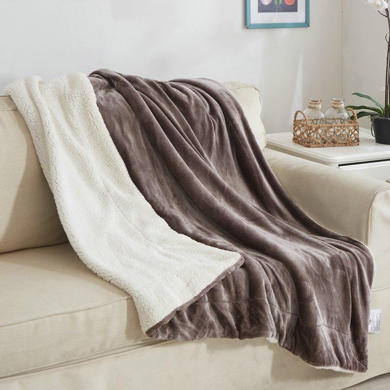 Couverture coconing douce en velour - Heat Peach