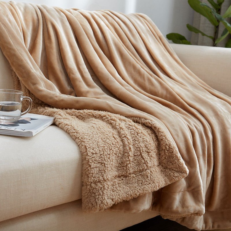 Couverture coconing douce en velour - Heat Peach