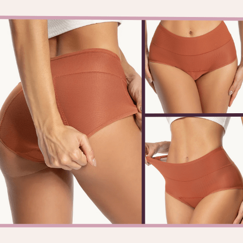 Culottes menstruelles absorbantes réutilisables – Heat Peach