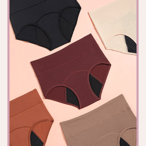 Culottes menstruelles absorbantes réutilisables – Heat Peach
