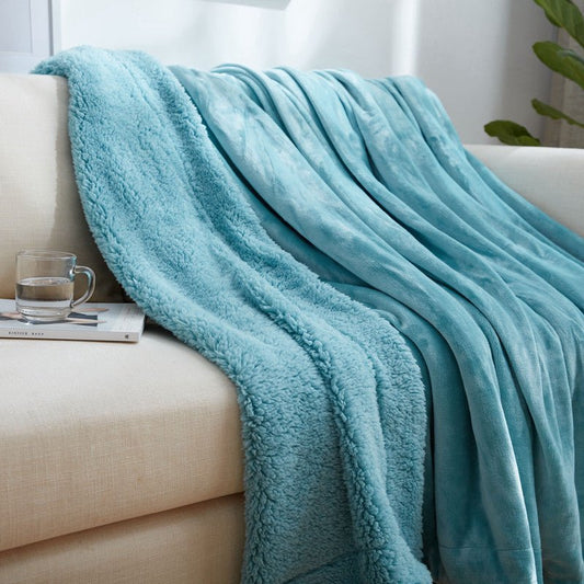 Couverture coconing douce en velour - Heat Peach